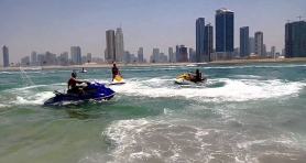 Wyprawa skuterami wodnymi w Abu Dhabi. Było super dzieki