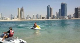 Wyprawa skuterami wodnymi w Abu Dhabi. Było super dzieki